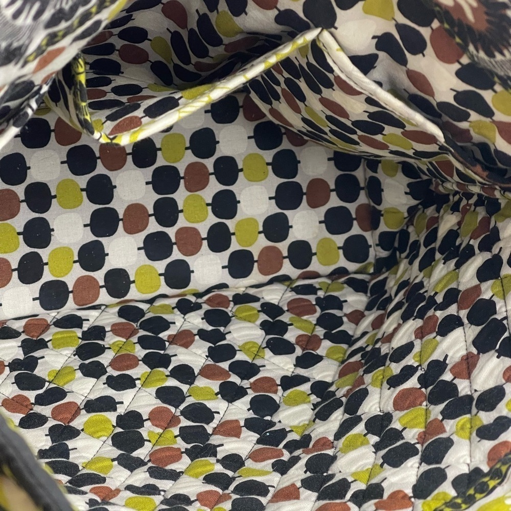 Vera Bradley Green and Brown Abstract Tote Bag - Picture 6 of 9